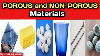 Porous and Non Porous MaterialsExperiment by my SonIdentify porous amp non porous [upl. by Idnal]