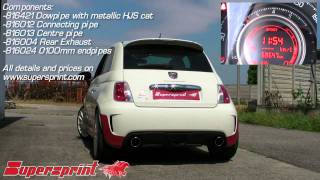 500 Abarth quot1446 turboquot Supersprint Exhaust [upl. by Carlee]