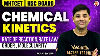 Chemical kinetics  rate of reaction rate law  order  molecularity  Class 12 Chemistry HSC 2025 [upl. by Eelloh]