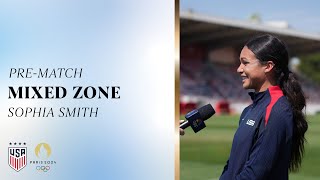 PREMATCH MIXED ZONE Sophia Smith  July 30 2024 [upl. by Veats418]