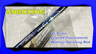 Unboxing St Croix Legend Tournament Walleye Spinning Rod [upl. by Stephanie]