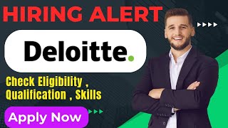 Deloitte Hiring end user support analyst Apply Now off campus hiring new job hiring deloitte [upl. by Persian]