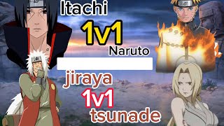 jiraya vs tsunade and Naruto vs Itachi naruto anime [upl. by Ynner41]