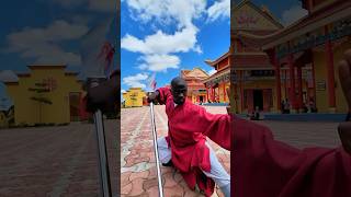 Shi Heng Shao performing Guan Dao  Shaolin Temple Zambia [upl. by Ajnot285]