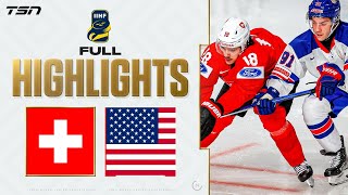 USA vs Switzerland FULL HIGHLIGHTS  2024 World Junior Championship [upl. by Nebeur]