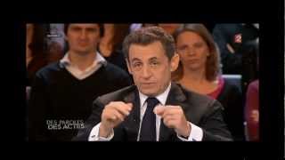 Des paroles et des actes  Nicolas Sarkozy quotOn dirait Jamel Debbouzequot France 2 [upl. by Schenck]