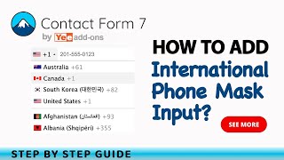 How To Add International Phone Mask Input for Contact Form 7 [upl. by Ybbed]