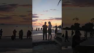 Best Boracay Sunset 🌇 beach beachmoments beachresort boracaybeach travel [upl. by Sirob]