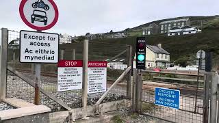 Parsel Lane MWL Userwork Level Crossing Gwynedd Tuesday 26082024 [upl. by Lyudmila]