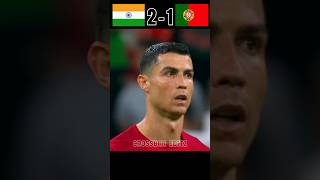 India VS Portugal Imaginary Final Match  Intense Match  sunilchhetri vs ronaldo [upl. by Ahsienroc697]