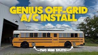 We install 2 mini splits in our Bus Conversion [upl. by Eisnil]