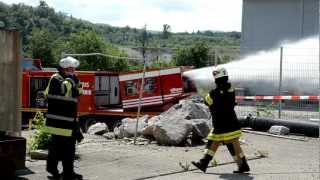 Turbolöscher Betriebsfeuerwehr Evonik Industries BadischRheinfelden 10062012 [upl. by Wetzell]