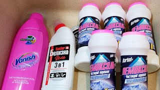 Bleach Reaction ‼️ Oxygen Stain Remover Vanish Bleach Gel and Bleach Cleaning Powder Pemoxol 💗 ASMR [upl. by Akenat423]