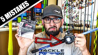 5 Baitcaster Spooling Mistakes How to Spool a Baitcaster [upl. by Inaboy]