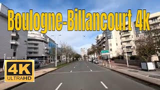 BoulogneBillancourt 4k  Driving French region [upl. by Adyol278]