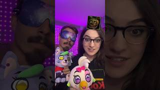 BF GUESSES FNAF ANIMATRONICS WHILE BLINDFOLDED fnaf fivenightsatfreddys fnafgame [upl. by Nihhi631]