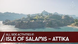 Assassins Creed Odyssey  All side activities in Isle of Salamis Attika [upl. by Cirdes]