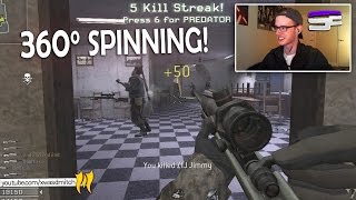 360° SPIN EVERY SHOT I HIT COD4 Clip Challenge [upl. by Blatt]