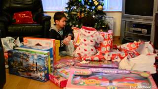 Christmas Morning 2013 Kids Opening Christmas Presents [upl. by Hermon]