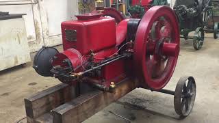 2 HP LAUSON BUMPSTART Antique Hit Miss Gasoline Engine [upl. by Necila]