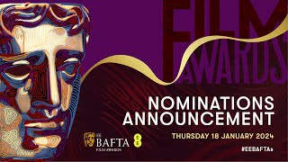 EE BAFTA Film Awards 2024  Nominations Announcement [upl. by Lerrud507]