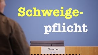 Schweigepflicht  Schwierige Bundespressekonferenz vom 10 August 2016 [upl. by Xella278]