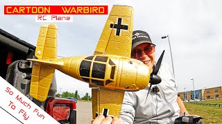 Cartoon Fattie Warbird RC Plane  BF109  Review [upl. by Hildagard]