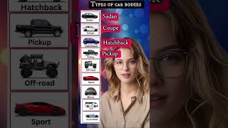 Types of car bodies name in English part  1 [upl. by Oikim]