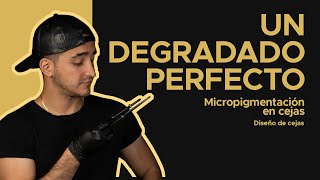 ✅¿Cómo hacer Micropigmentación de Cejas Un degradado Perfecto  técnica ABC curso de cejas Pt2 [upl. by Delos]