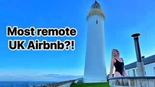 72 Hours In a Lighthouse…Is This The UKs Most Remote Airbnb [upl. by Aettam]