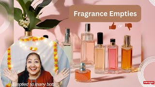 Fragrance Empties  So Many Empty Bottles This Time  Eshna B [upl. by Teak]