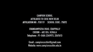 Campion School Cochin [upl. by Arekat]