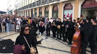 Lisbon Rossio Square traditional music  great [upl. by Nekciv630]