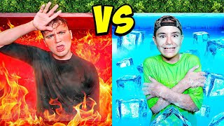 Chaude Vs Froide Piscine Challenge [upl. by Nevin500]