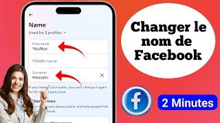 Comment changer de nom Facebook  Changez votre nom Facebook [upl. by Riatsila32]