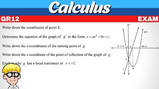 Calculus Grade 12 Exam Questions [upl. by Nylrehc75]