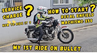 Riding REBullet Machismo 350 for the 1st time  How to start this Machine  TwinsRiderVlog [upl. by Milore]