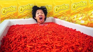 HOT CHEETOS BATH CHALLENGE [upl. by Andria]