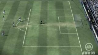 Fifa 09  goal in own half [upl. by Yelhsa]