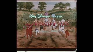 The Aristocats 1987 Reissue Trailer 35mm 4K [upl. by Yllom334]