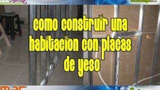 Placas de yeso durlock o knauf  Construir un tabique o pared [upl. by Charlot417]