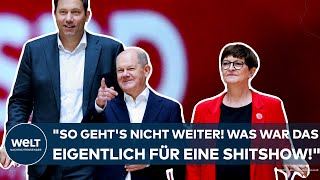 DEUTSCHLAND SPDBeben quotSo gehts nicht weiter Was war das eigentlich für eine Shitshowquot [upl. by Aicercal804]