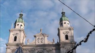 Salzburg  Dom St Rupert und Virgil  Sonntageinläuten mit den Glocken 15 umgekehrt angeschlossen [upl. by Adamson]