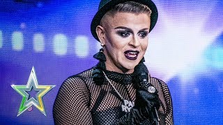 Dublin drag queen Paul brings Uptown Funk to IGT  Auditions Week 6  Ireland’s Got Talent 2018 [upl. by Olihs]