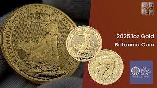 2025 1oz Gold Britannia Coin  King Charles III  The Royal Mints Latest Release [upl. by Aikrehs]