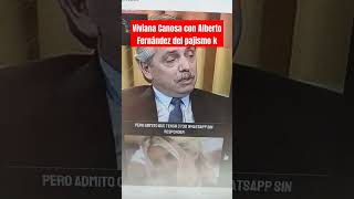 Viviana Canosa con Alberto Fernández del pajismo k [upl. by Dante]