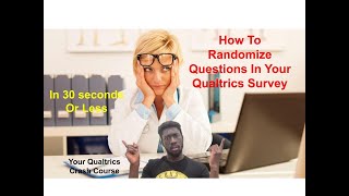 How to randomize questions in your Qualtrics survey [upl. by Zola]