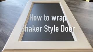 How to vinyl wrap a Shaker Door  The Ultimate Guide  using the RM wraps architectural films [upl. by Diva]