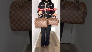 Louis Vuitton Speedy 25 VS 20 louisvuitton lvspeedy [upl. by Ellenaj]