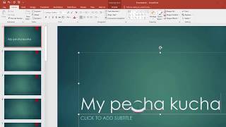 Making a Pecha Kucha on PC with PowerPoint [upl. by Atiseret]